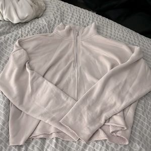 COPY - Aerie half zip cropped sweater